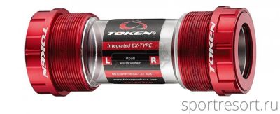 Каретка Token TK888EX Road Red 68/73mm Sram GXP Crank