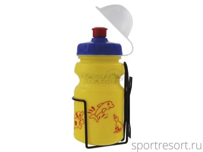 Фляга + флягодержатель M-Wave Kids Kit Bottle 350ml (различные цвета) 340211