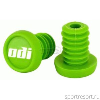 Грипстопы ODI End Plug Green (пара)