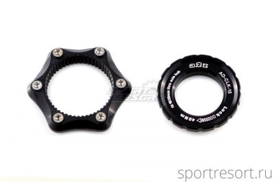 Адаптер a2z Center Lock - 6 Bolts for E-Thru 15/20mm Black