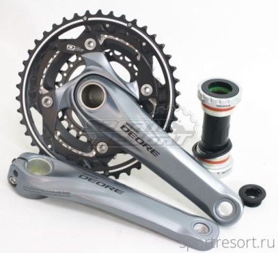 Система Shimano Deore FC-M610 10ск (44/32/24T, 170mm, серебро)