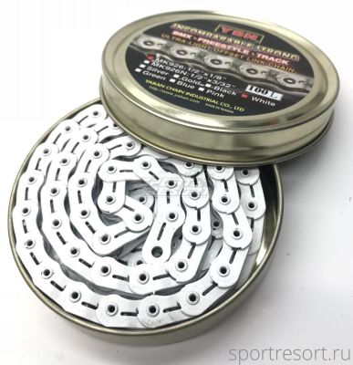 Цепь YBN MK-926 1/8" (1ск,100зв) White