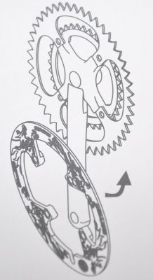 Защита передней звезды 44Т WellMag (алюминий) WA-3