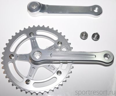 Шатуны SHUN SHING SS-8111 (44T, 165mm) Silver