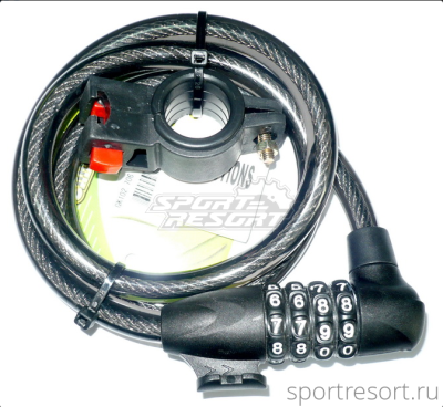 Велозамок Hogger 10х1200 мм кодовый GK102.706B