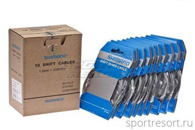 Трос переключателя Shimano STEEL 1.2X2100 мм (10 штук)