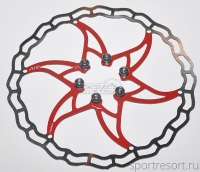 Тормозной диск Ashima ARO-09 Ai2 Super Lite 180 mm красный