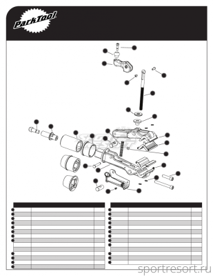 Болт фиксации ручки зажима для 100-3D/5D/25D PTL1965
