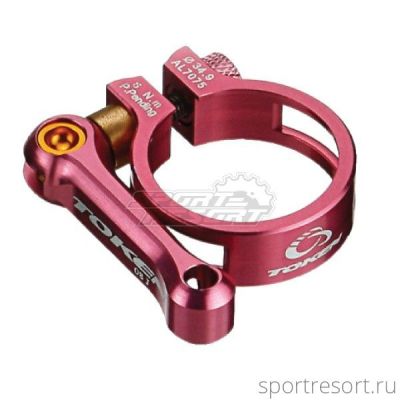 Хомут Token TK1665 QR 34.9mm розовый