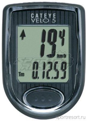Велокомпьютер CatEye CC-VL510 Velo 5 CC-VL510