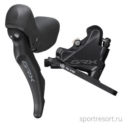 Ручка Dual Control Shimano GRX ST-RX600/BR-RX400 (2ск, под ротор 160мм)