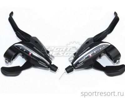 Ручки Dual Control Shimano ST-EF65 (3х8ск, под 3 пальца, черные)