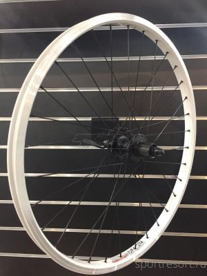 Колесо заднее Alexrims DM24/Shimano M475 Disc White/Black '26