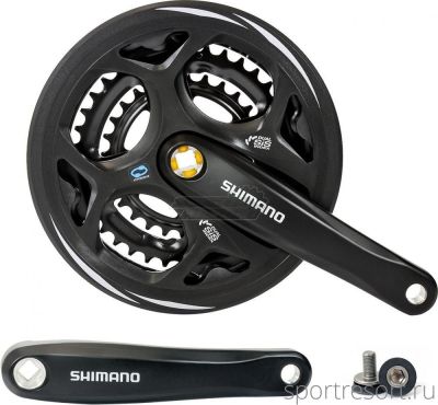Система Shimano Altus FC-M311 7/8ск (Квадрат, 42/32/22T, 170mm, черная, защита)