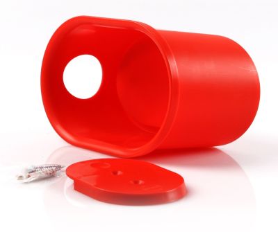 Крепеж на стену для шлема и мелочей Cycloc Loop Red LPORN