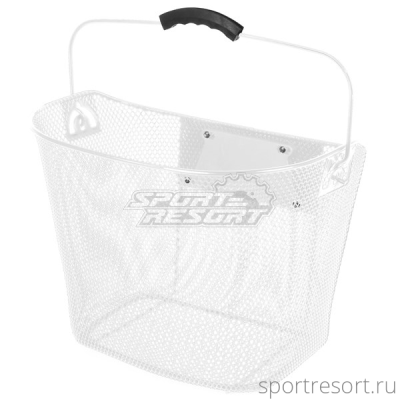 Корзина на руль Ventura (съемная) белая 431712