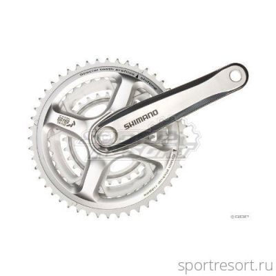 Система Shimano Tourney FC-M191 7/8ск (Квадрат, 42/34/24T, 170mm, серебро)