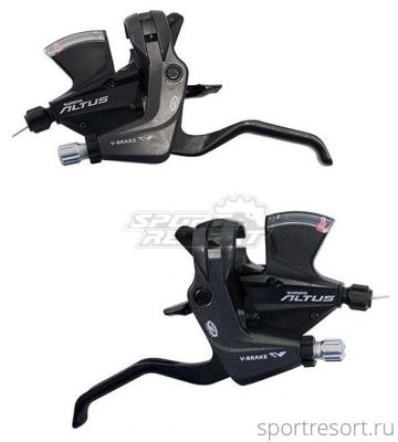 Ручки Dual Control Shimano ST-M310 (3х8ск, черные)
