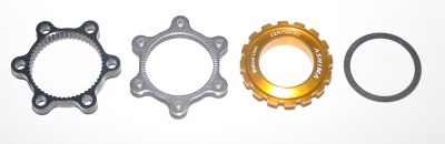 Адаптер Center Lock на 6 болтов Ashima AC03-2 Gold