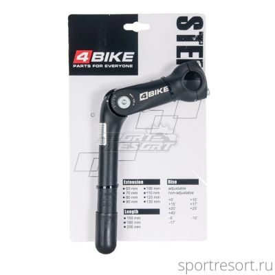 Вынос регулируемый 4Bike MTS-C331 QUILL (1-1/8", 25.4, 110mm, +50°)