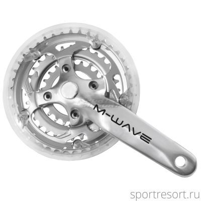 Система M-Wave MTB Chainwheel Set 7/8ск (44/32/22T, 170mm, защита) серебристая