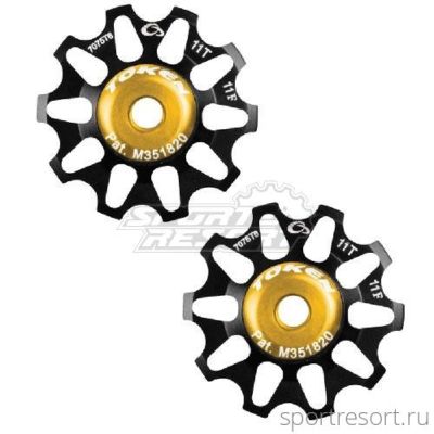 Ролики переключателя Token TK1711 TBT (11T) Black