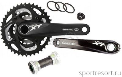 Система Shimano Deore XT FC-M782 10ск (40/30/22T, 175mm, черная)