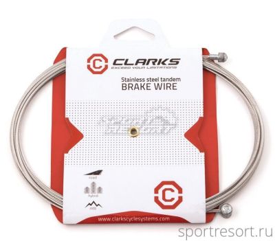 Трос тормоза CLARKS MTB/ROAD Stainless Steel 1.5х3060 mm