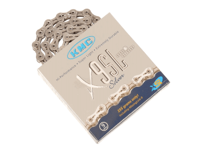 Цепь KMC X-9 SL (9ск,114зв) Super Lite Silver