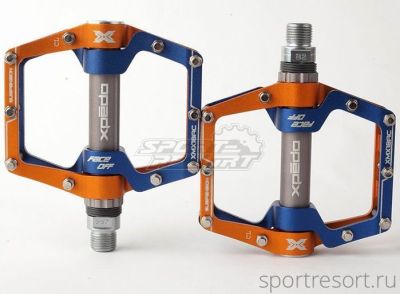 Педали Xpedo XMX-18AC Антишок Blue/Orange