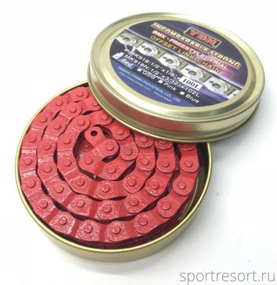 Цепь YBN MK-918 1/8" (1ск,100зв) Red