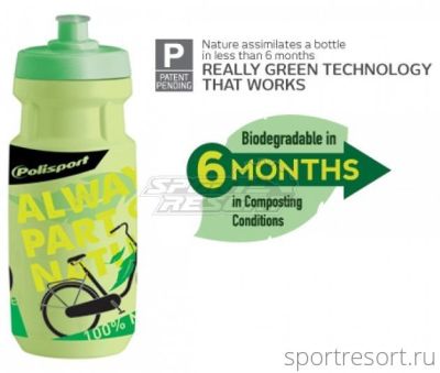 Фляга Polisport 100% BIO-NATURAL Light Green 500 ml PLS8644400008