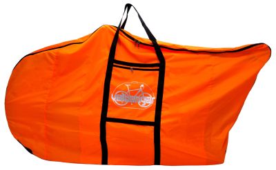 Чехол для велосипеда Veloangar №33 (с карманом под колесо) Синий с зелеными элементами Veloangar №33