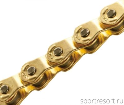 Цепь KMC HL1 Wide 1/8" (100зв,1ск) Gold