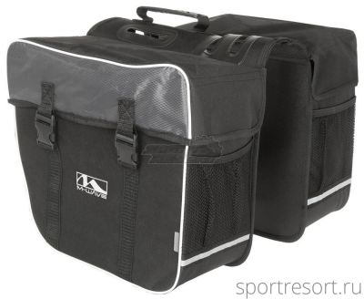 Велосумка на багажник M-Wave Amsterdam Double 30L Black/Gray 122315