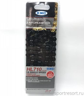 Цепь KMC HL710 1/8" (1ск,100зв) Black