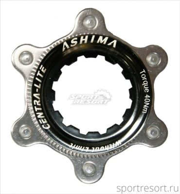 Адаптер Center Lock на 6 болтов Ashima AC02 Black