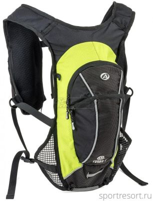 Велорюкзак Author TURBO-6 VEST 6L черно-зеленый 8-8100290