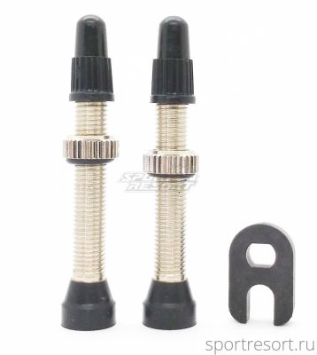 Ниппель бескамерный Colt Bikes 40 мм латунь (пара)