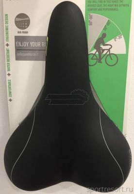 Седло Selle San Marco Siena Glamour Granville (женское) Black/Lime Logo