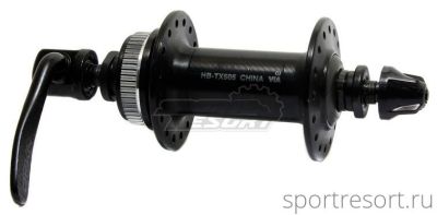 Втулка передняя Shimano Tourney HB-TX505 (32H, C.Lock, черная)