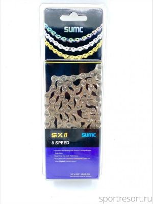 Цепь SUMC SX8 (8ск,116зв) silver