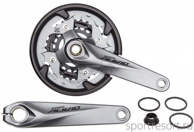Система Shimano Alivio FC-M4050 9ск (40/30/22T, 170mm, зашита)