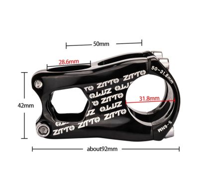 Вынос ZTTO Enduro MTB (1-1/8, 31.8, 50mm, 0°) blue