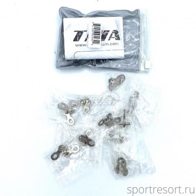 Замок цепи Taya Sigma SCL-23 Silver 8 speed (10 штук)