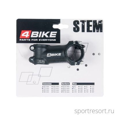 Вынос 4Bike TDS-D507A (1-1/8", 31.8, 70mm, 7°)