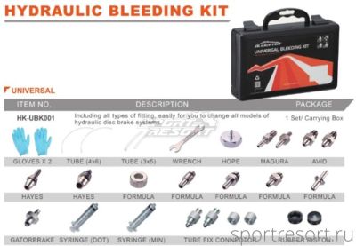 Набор для прокачки Alligator HK-UBK001-TK 6-200230-1