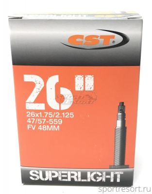 Велокамера CST 26x1.75/2.125 F/V Superlight