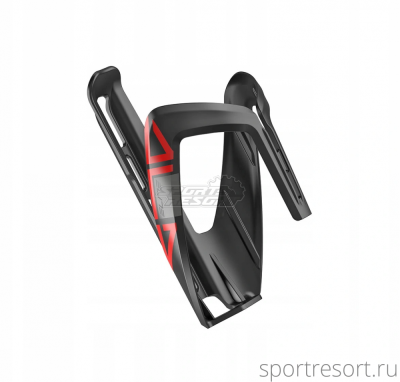 Флягодержатель Elite Ala черный с красным рисунком EL0193001