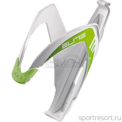 Флягодержатель Elite Custom Race (белый с зеленым) EL0061683